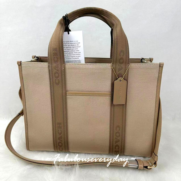 Coach Handbags - Coach Smith Tote Bag Crossbody In Canvas/Gold/Dark Natural Multi CAK93 NWT